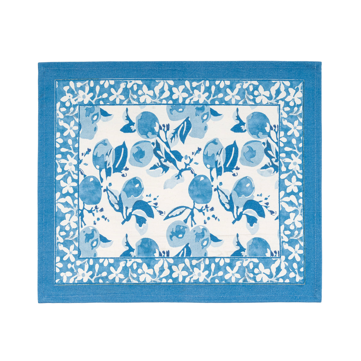 Citron Mats in Bleu, Set of 6