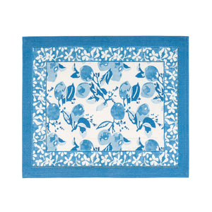 Citron Mats in Bleu, Set of 6