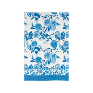Citron Tea Towels in Bleu, Set of 3