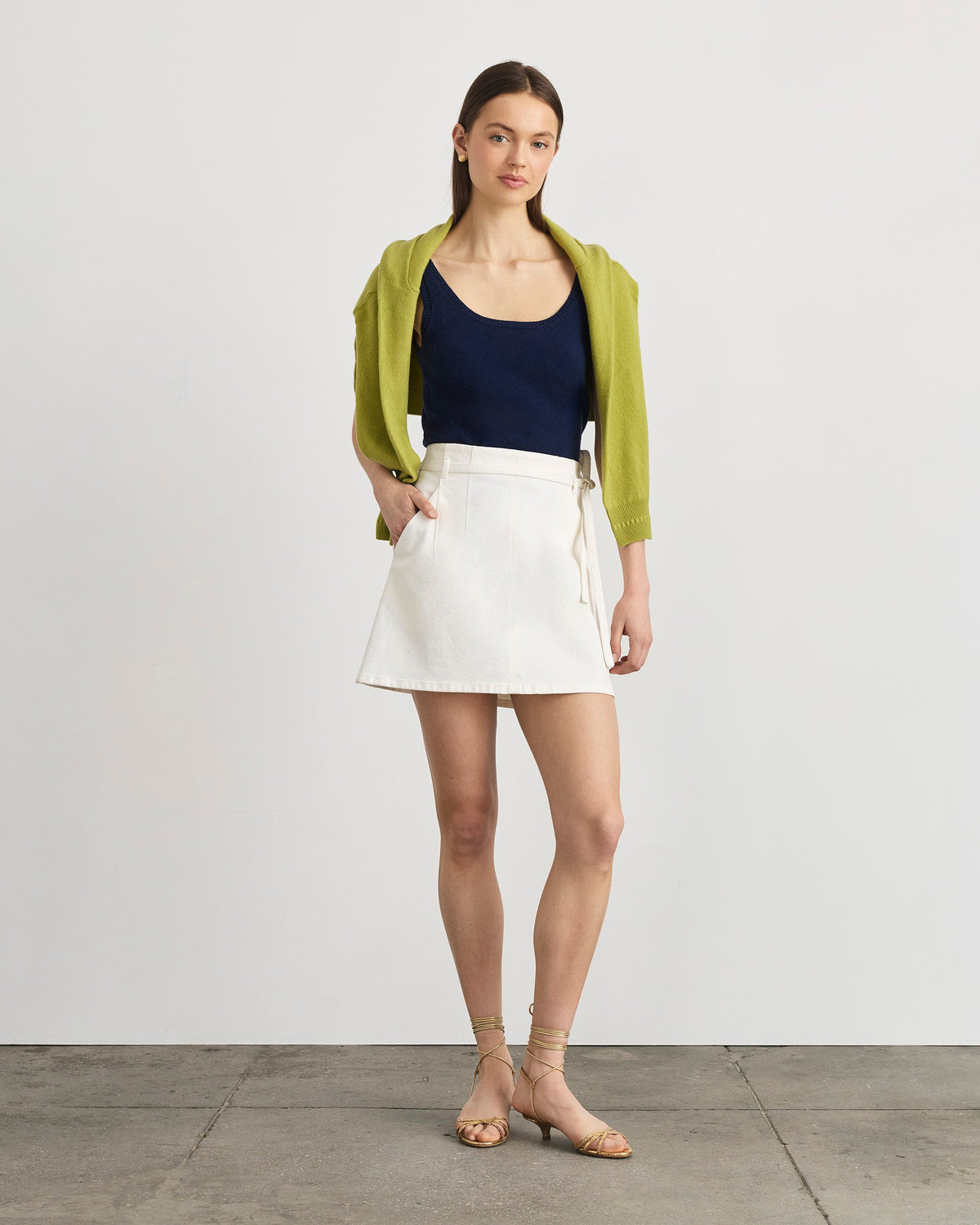 Annika Skirt in Chalk