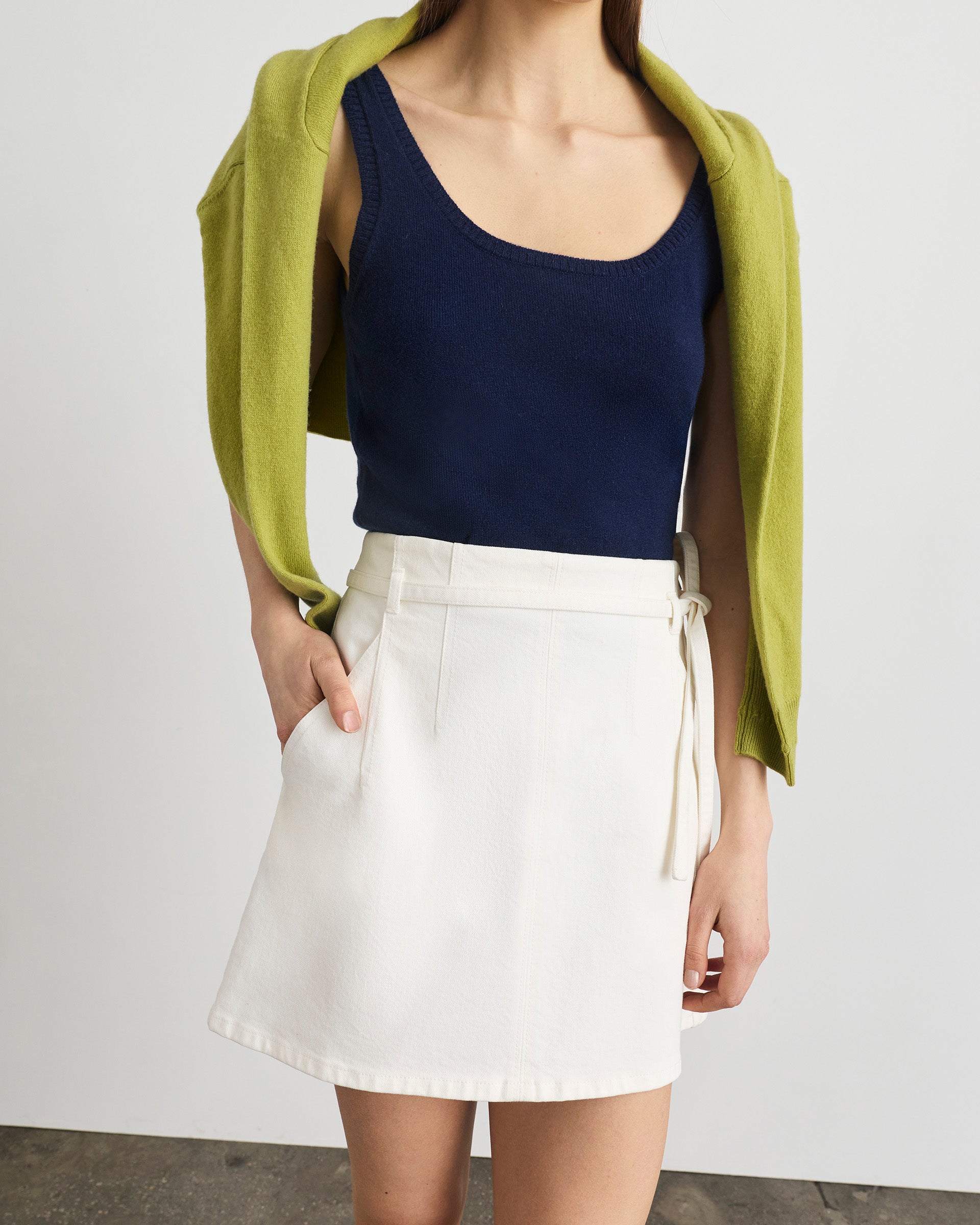 Annika Skirt in Chalk