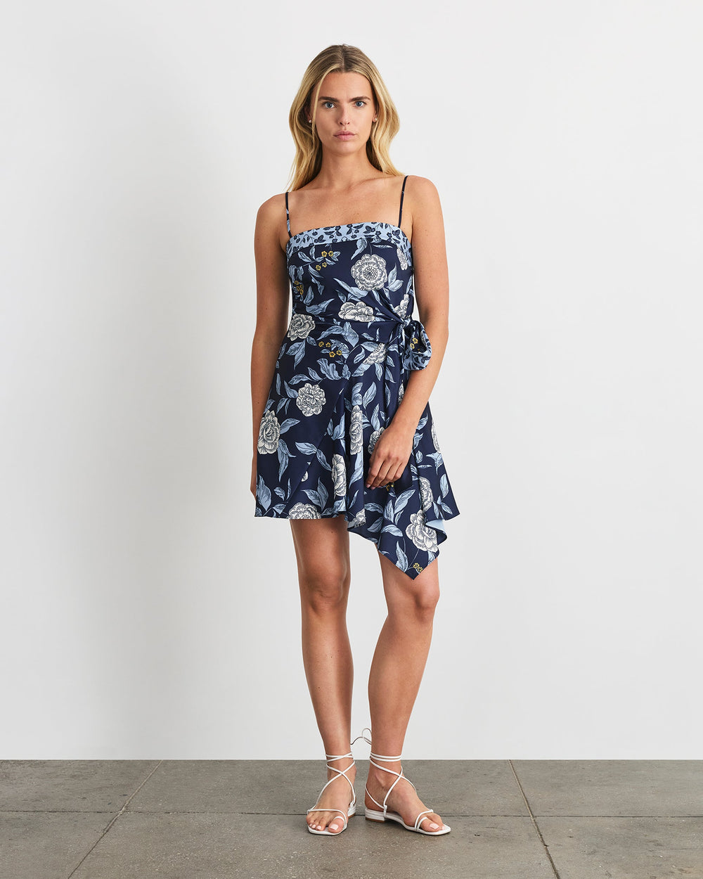 Antona Dress in Maritime Blue Multi Floral