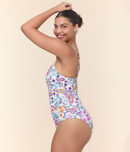 The Amalfi One Piece in Botanical Floral