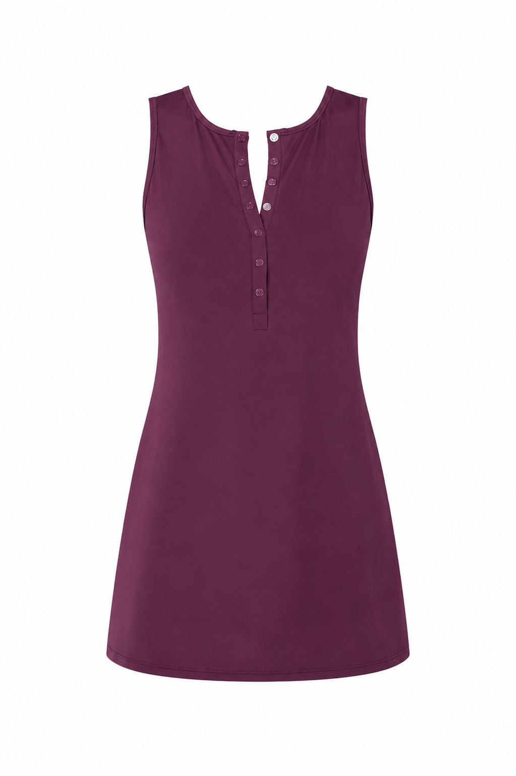 The Malibu Swim Dress Eco Nylon in Sundried Violet Classic