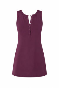The Malibu Swim Dress Eco Nylon in Sundried Violet Classic
