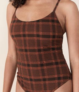 The Amalfi One Piece in Sierra Plaid
