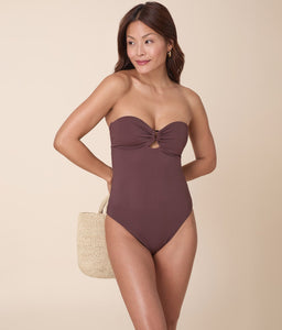 The Zoe One Piece in Mink