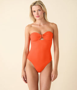 The Zoe One Piece in Vermillion