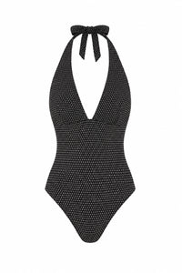 The Majorca One-Piece Polka Dot in Black Dot Classic