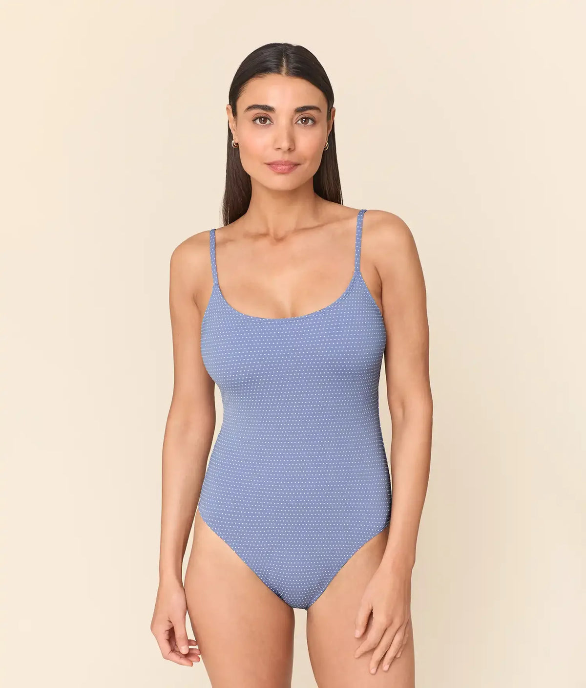 The Amalfi One Piece - Polka Dot - Wisteria