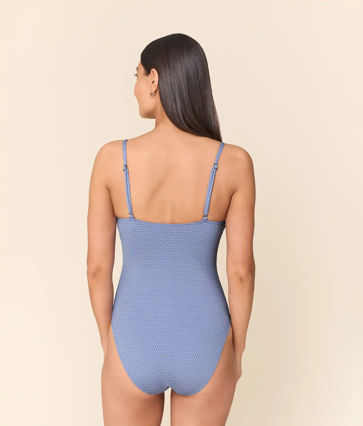 The Amalfi One Piece - Polka Dot - Wisteria