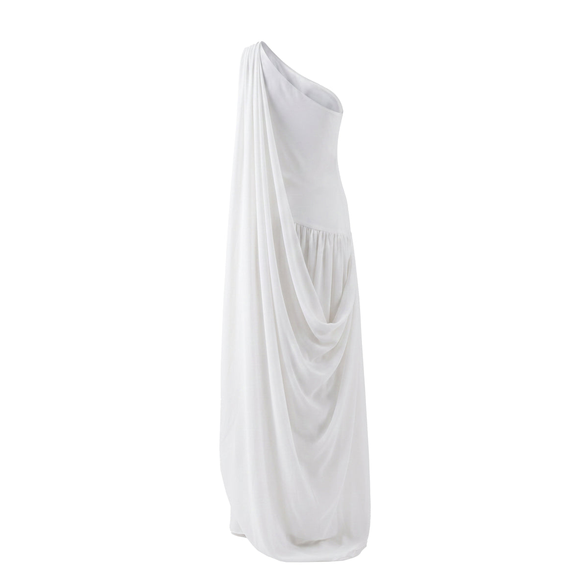 Remy Dress in Ivory Double Georgette