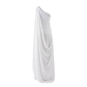 Remy Dress in Ivory Double Georgette
