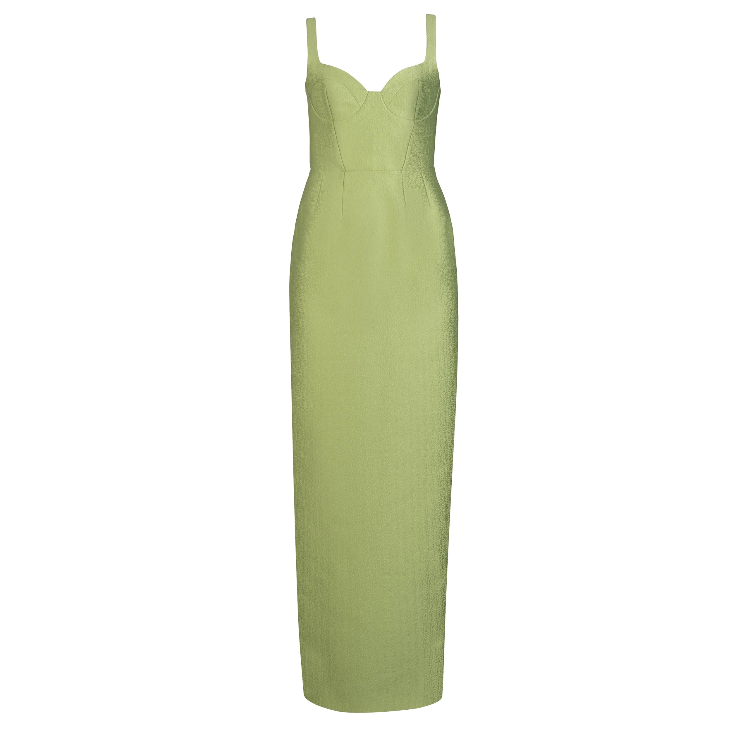 Allie Dress in Leaf Brocade