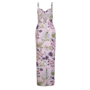 Allie Dress in Orchid Posy Taffeta