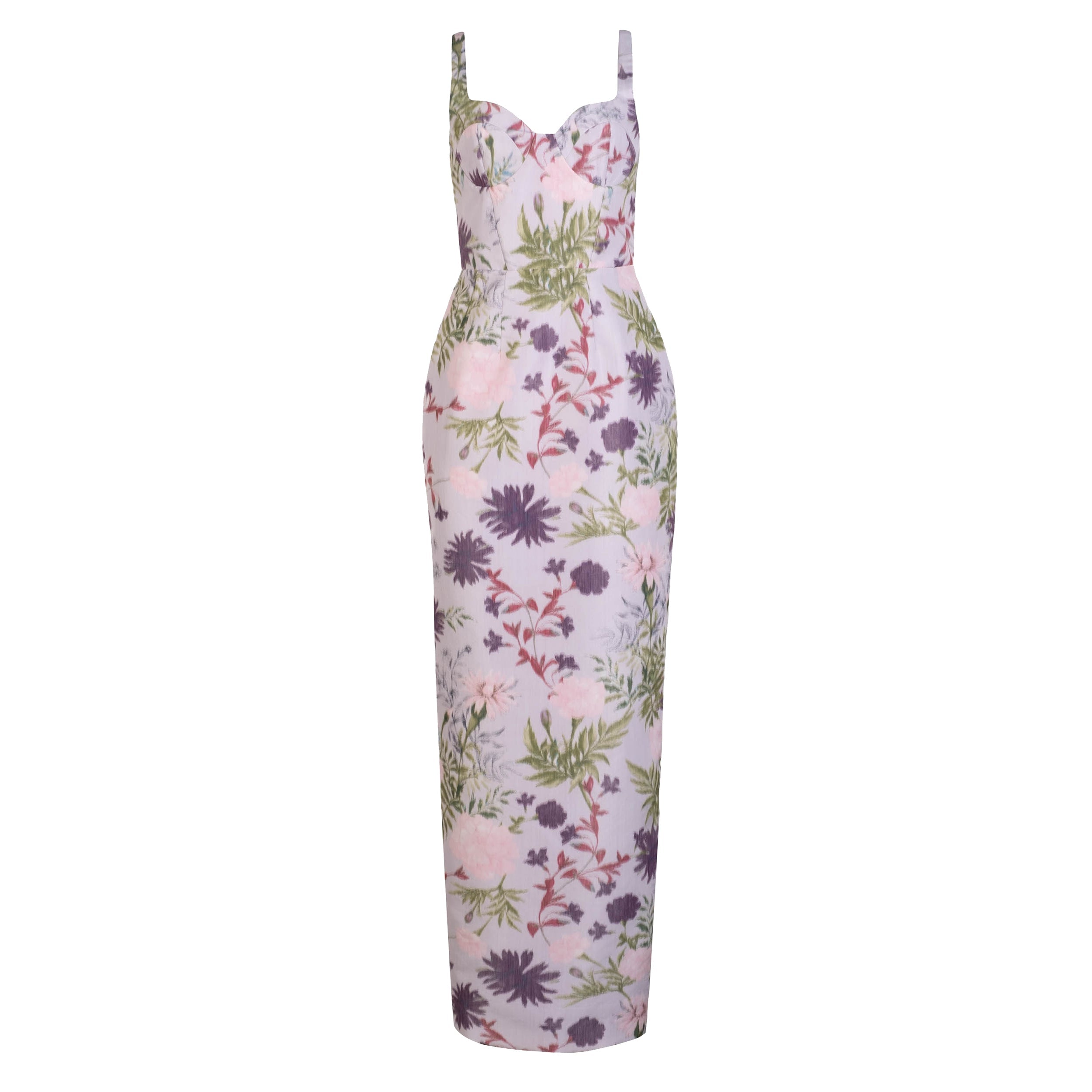 Allie Dress in Orchid Posy Taffeta
