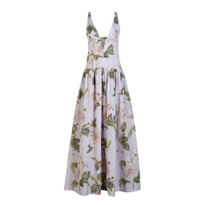 Nicolette Dress in Lavender Rose Taffeta
