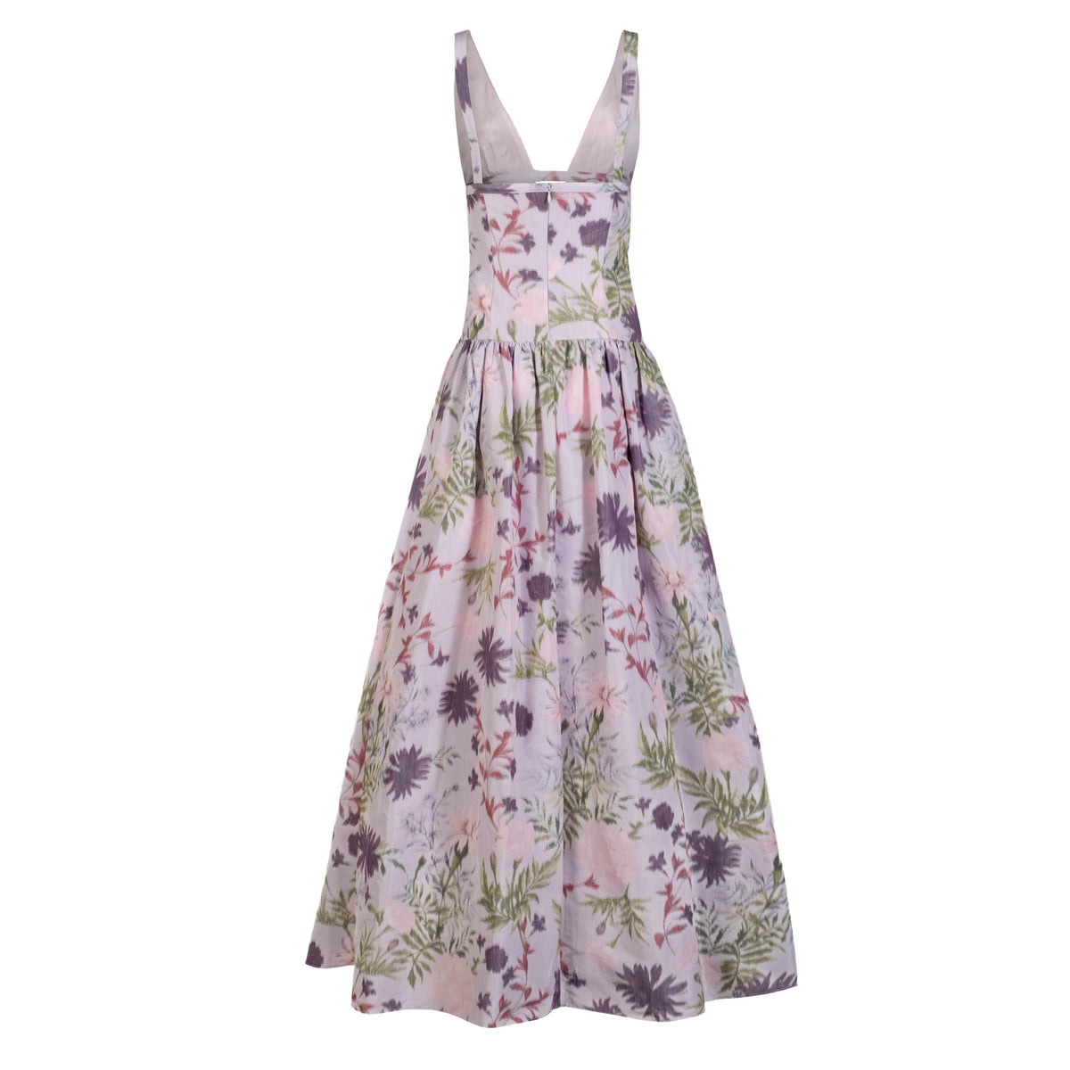 Nicolette Dress in Orchid Posy Taffeta