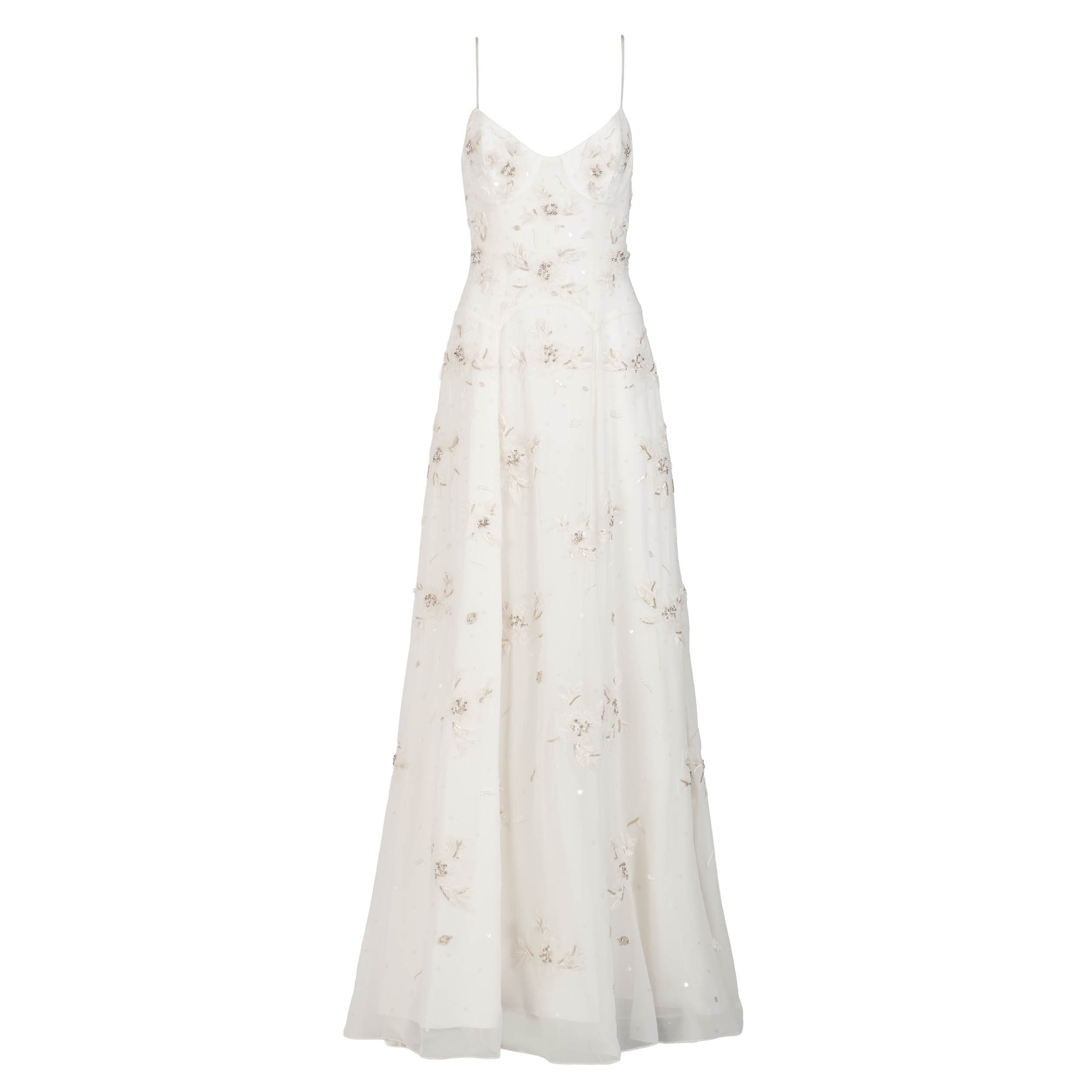 Liv Gown in Ivory with Wildflower Clusters