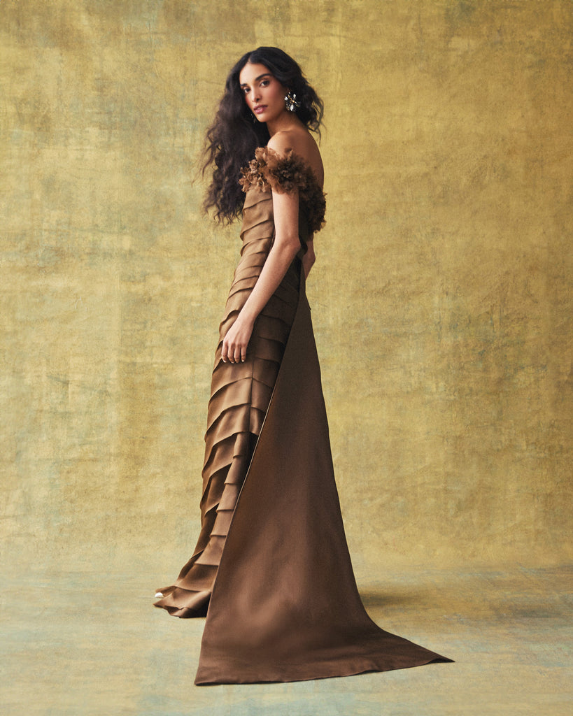 mink satin dress Ivy Satin Maxi Dress Mink
