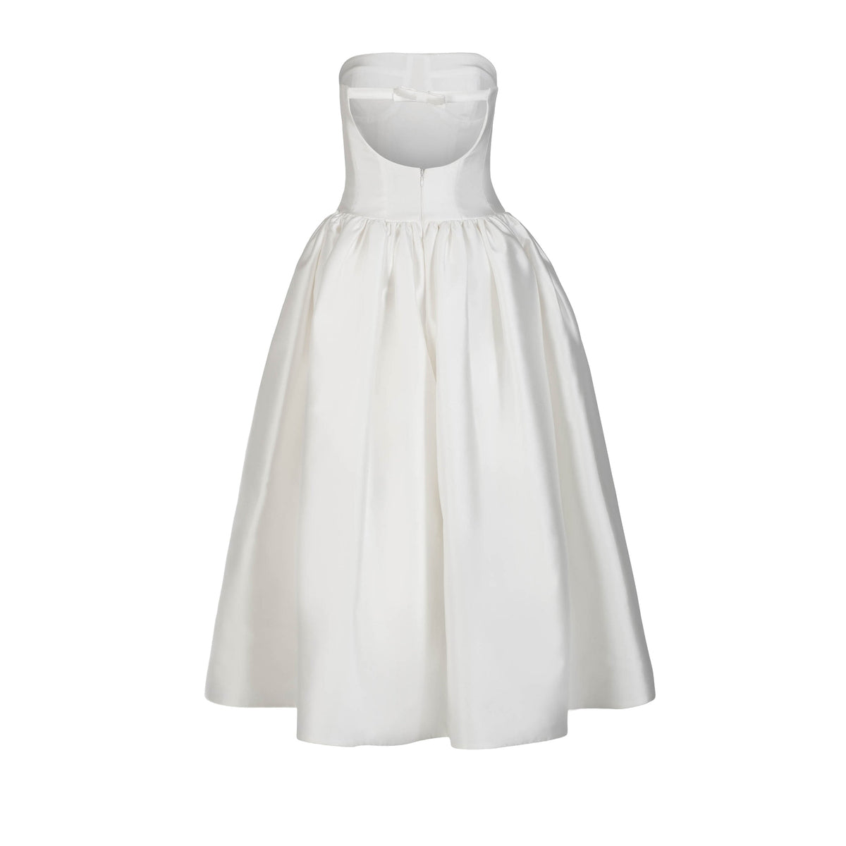 Magnolia Dress in Ivory Mikado