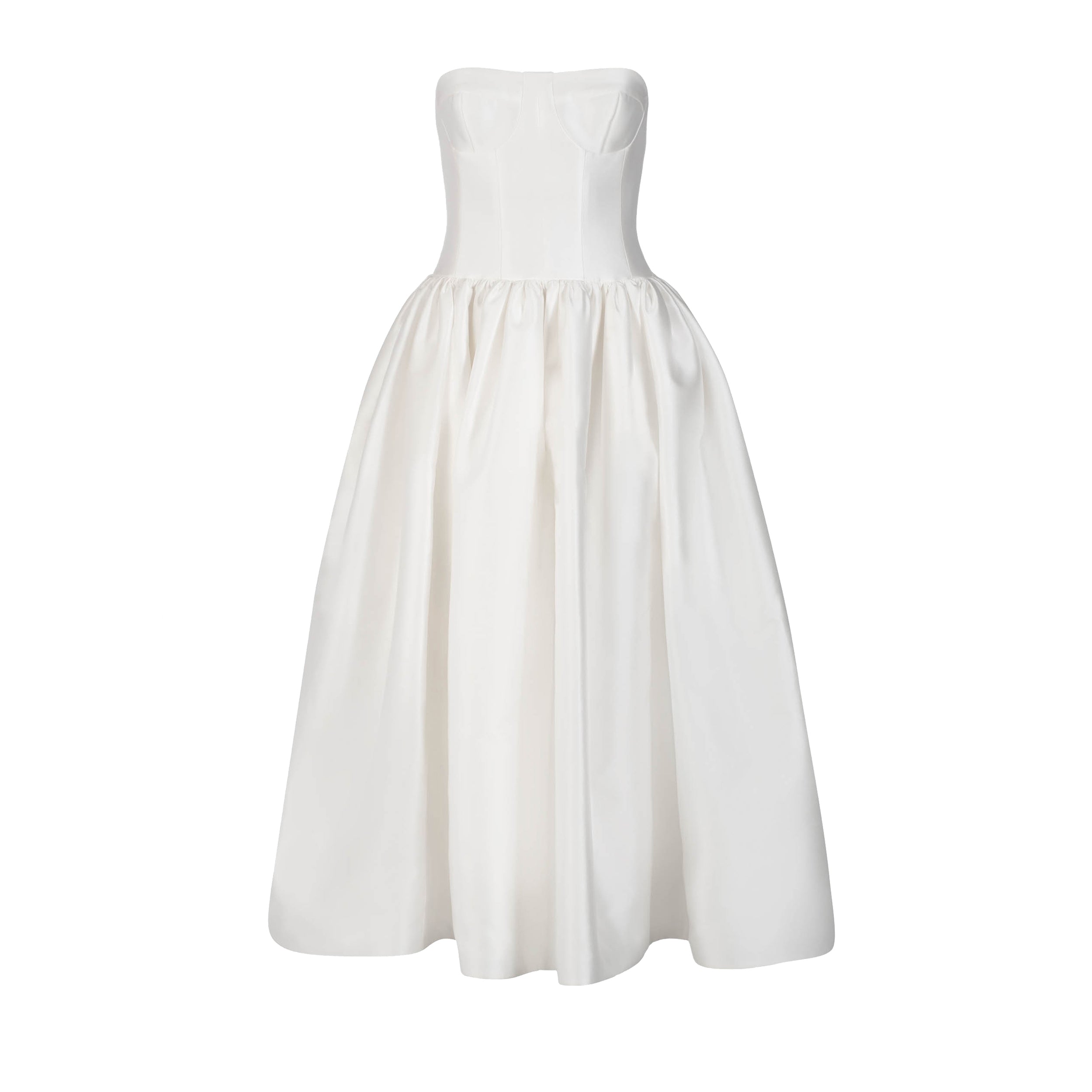 Magnolia Dress in Ivory Mikado