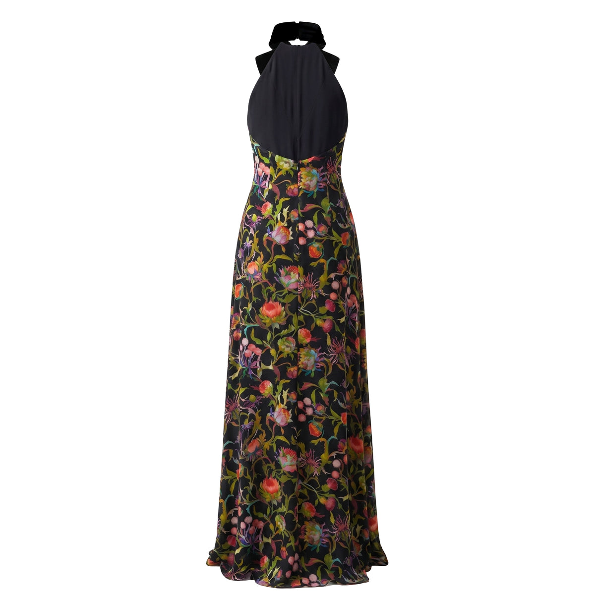 Reece Dress in Rainbow Thistle Silk Chiffon with Embellishment