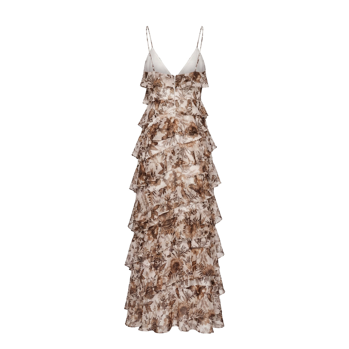 Araminta Dress in Hickory Jacobean Floral