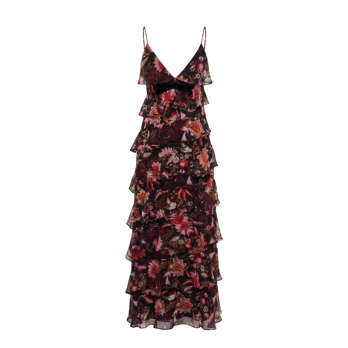 Araminta Dress in Scarlet Jacobean Floral