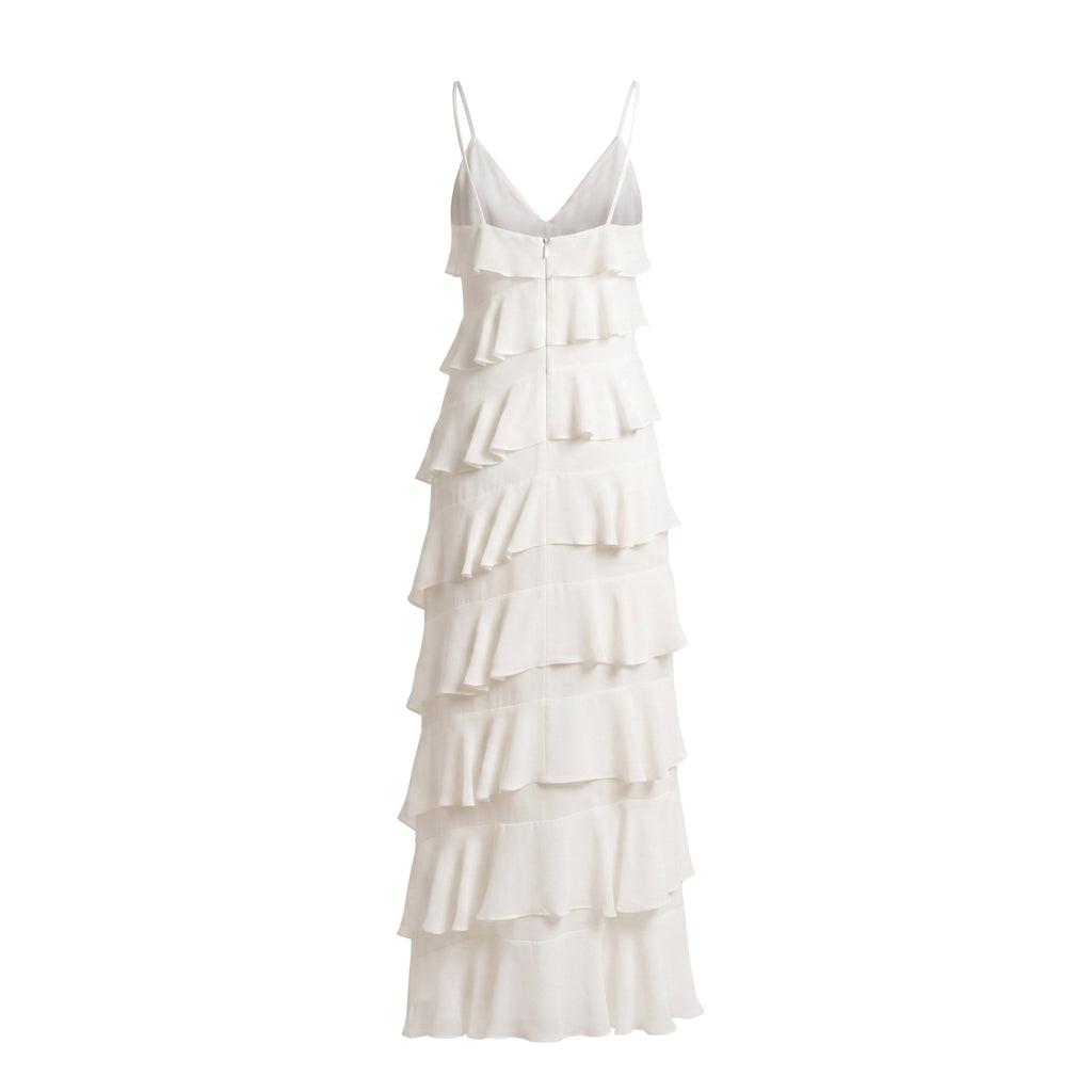 Araminta Dress in Ivory Double Georgette