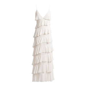Araminta Dress in Ivory Double Georgette