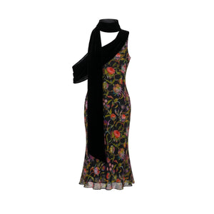 Holland Dress in Rainbow Thistle Silk Chiffon
