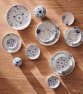 Blue Fluted Full Lace Bowl