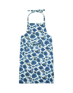 Apron With Pocket in Wildbird Blue