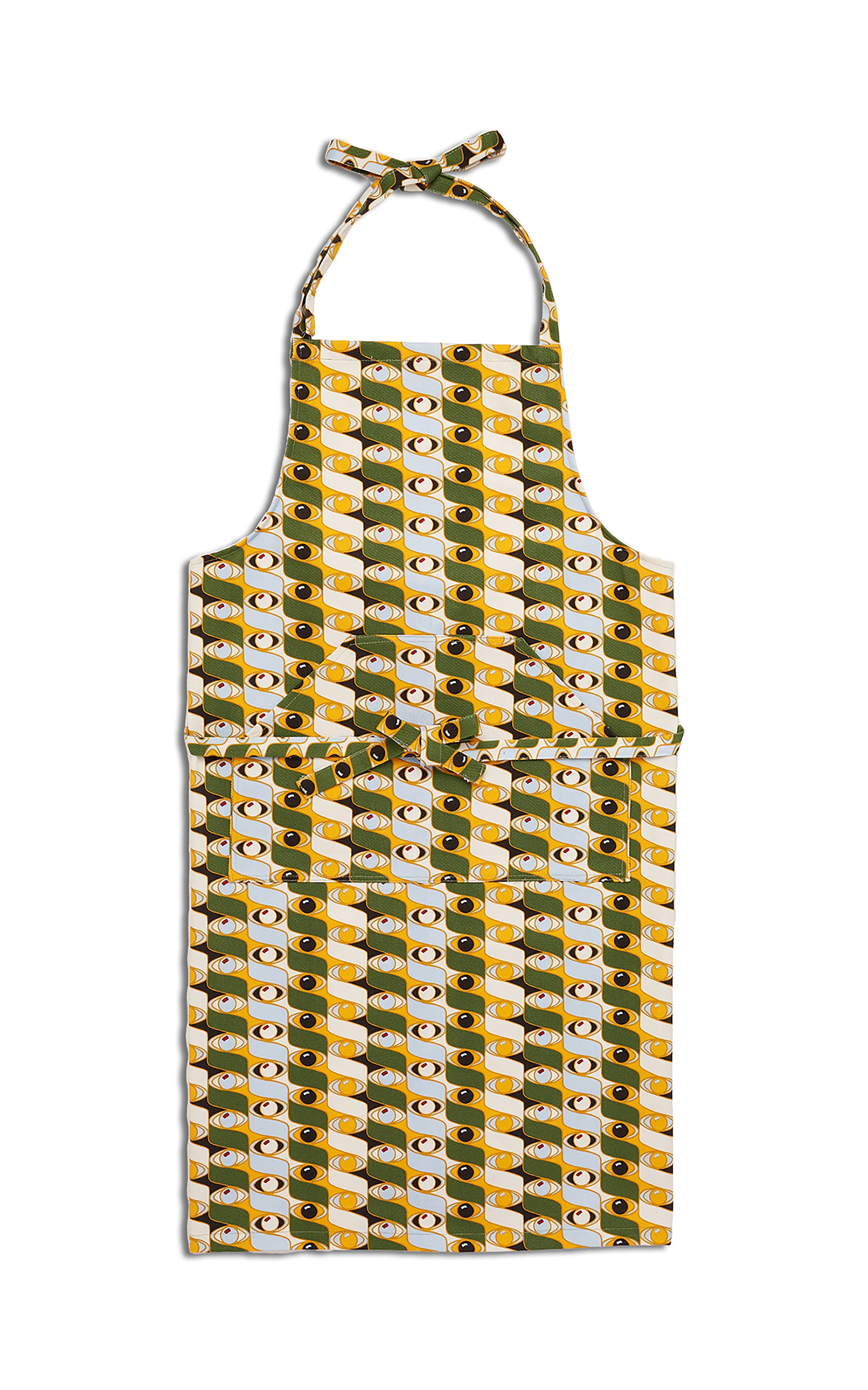 Apron With Pocket in Third Eye Yellow