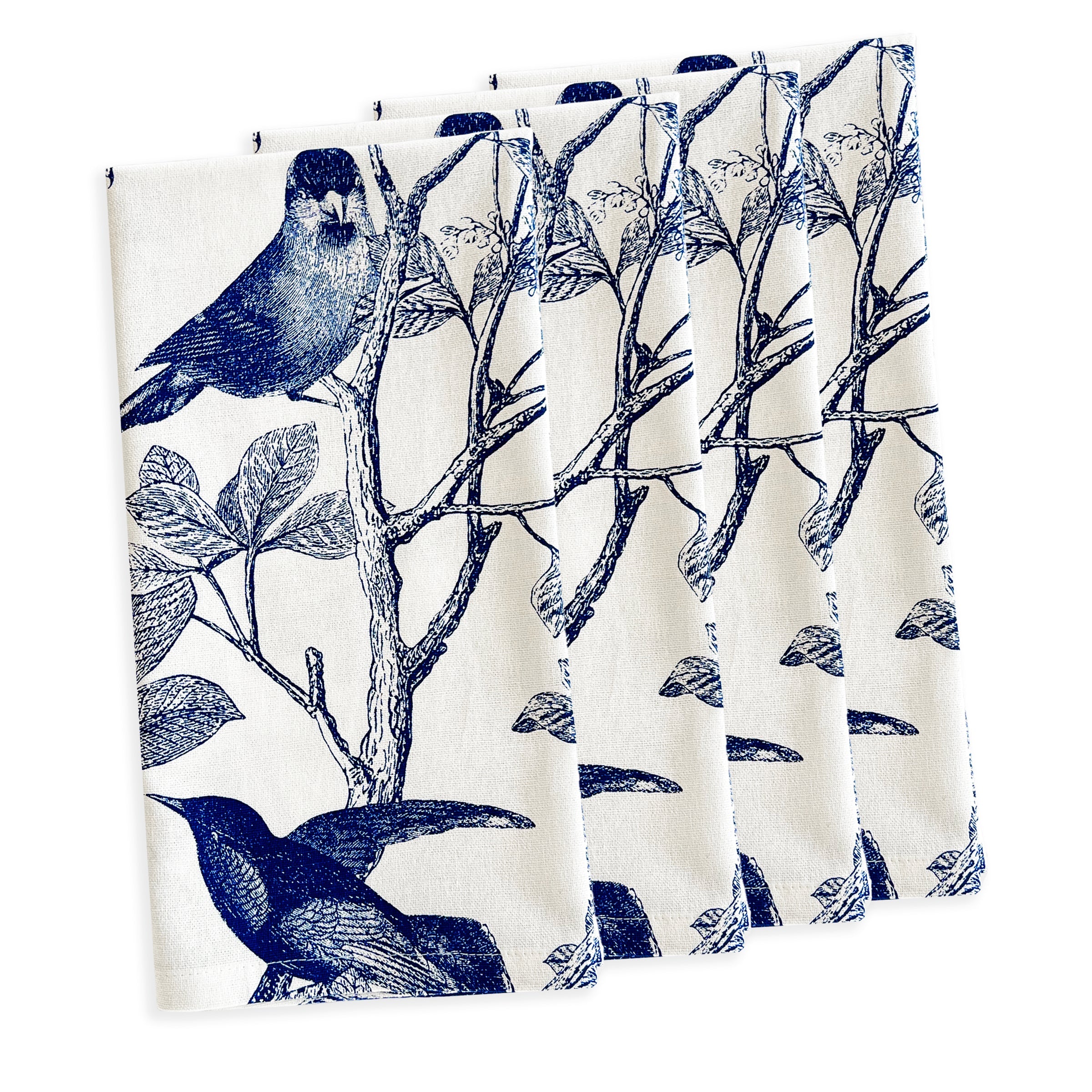 Arbor Birds Blue Dinner Napkins