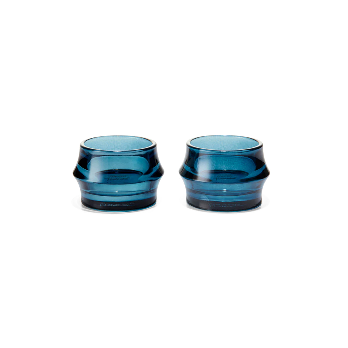 ARC Tealight Holder in Dark Blue, Set of 2