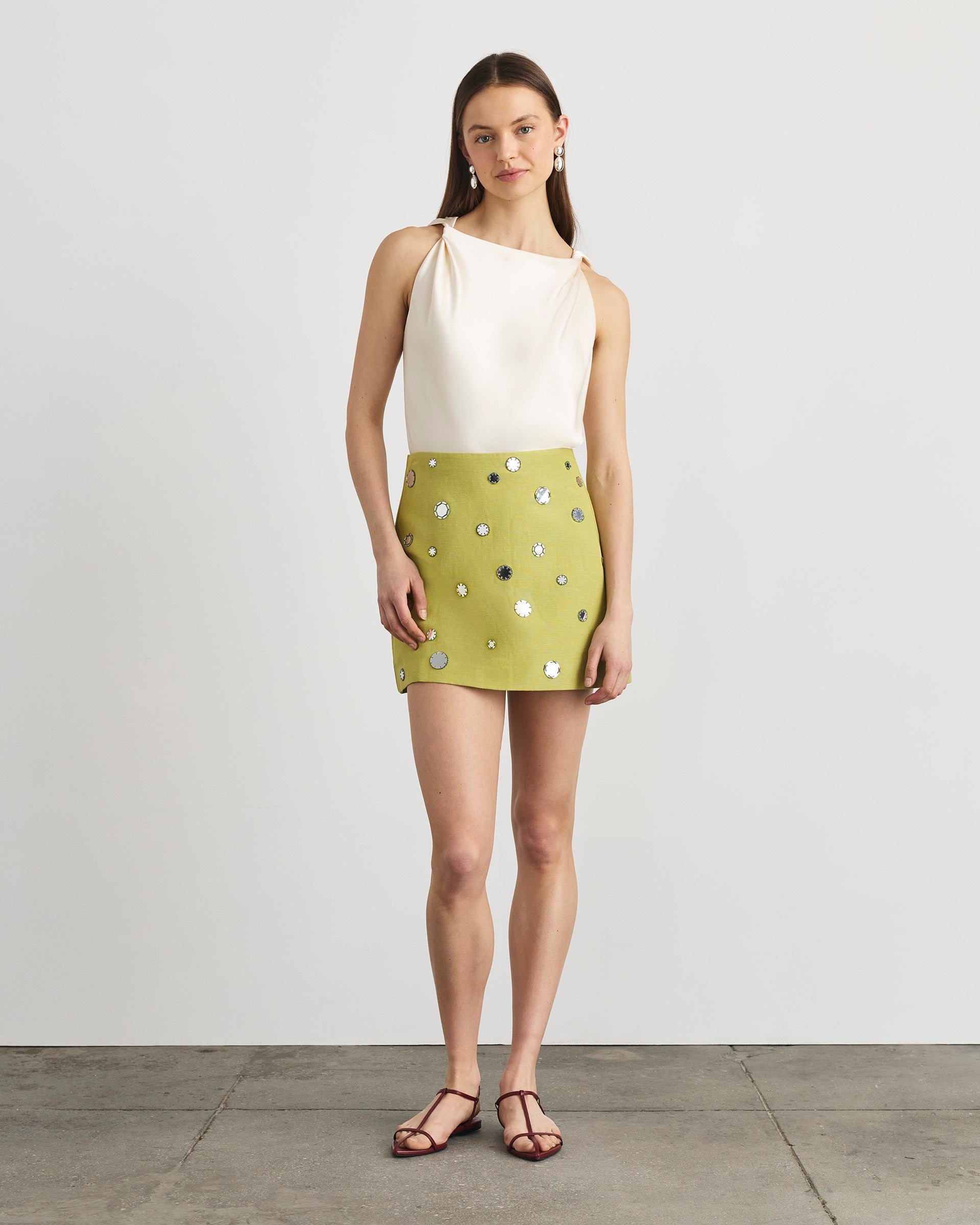 Ari Skirt in Lime Mist