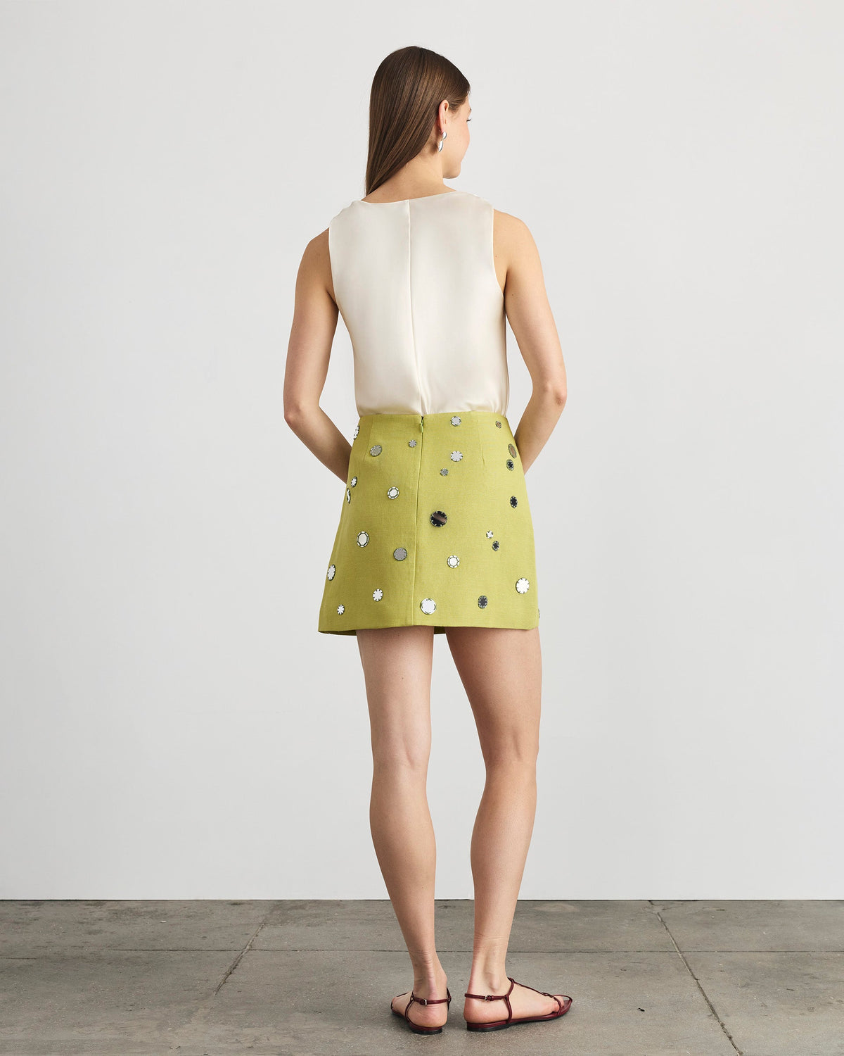 Ari Skirt in Lime Mist