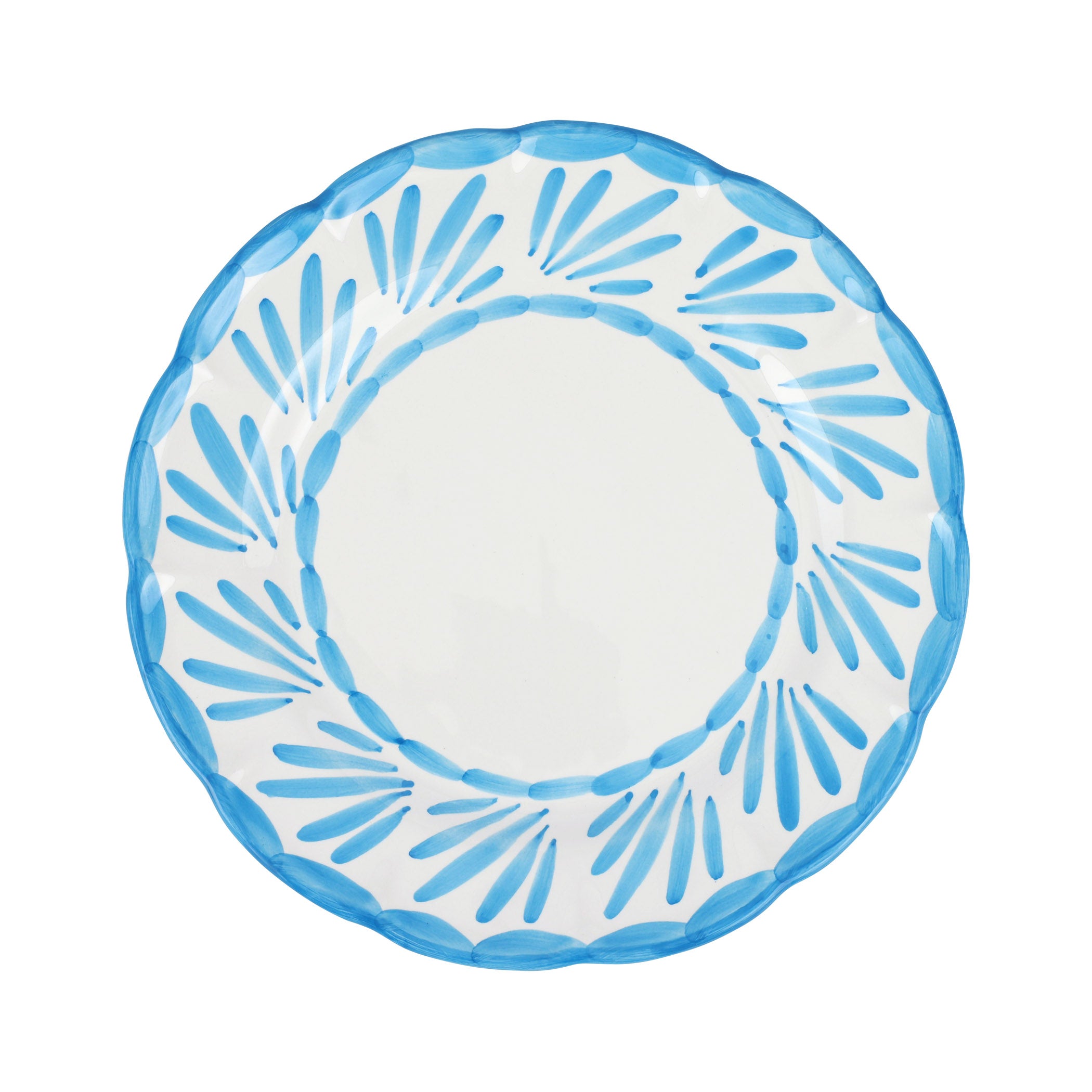 Arezzo Aqua Dinner Plate in Aqua