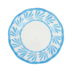 Arezzo Aqua Dinner Plate in Aqua