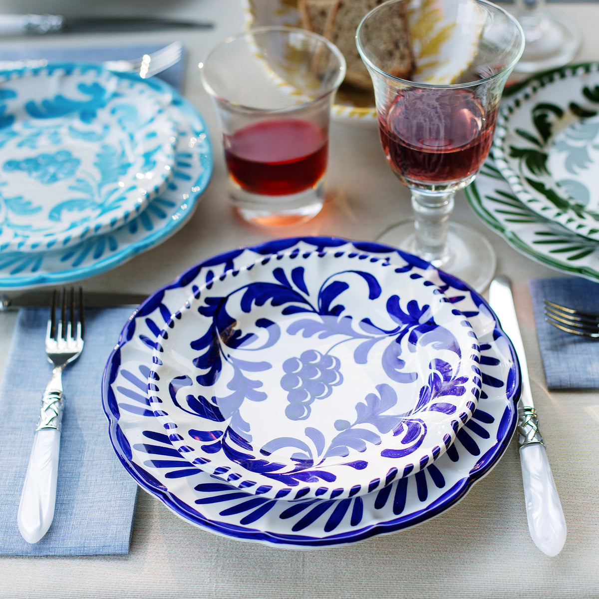 Arezzo Cobalt Dinner Plate in Blue