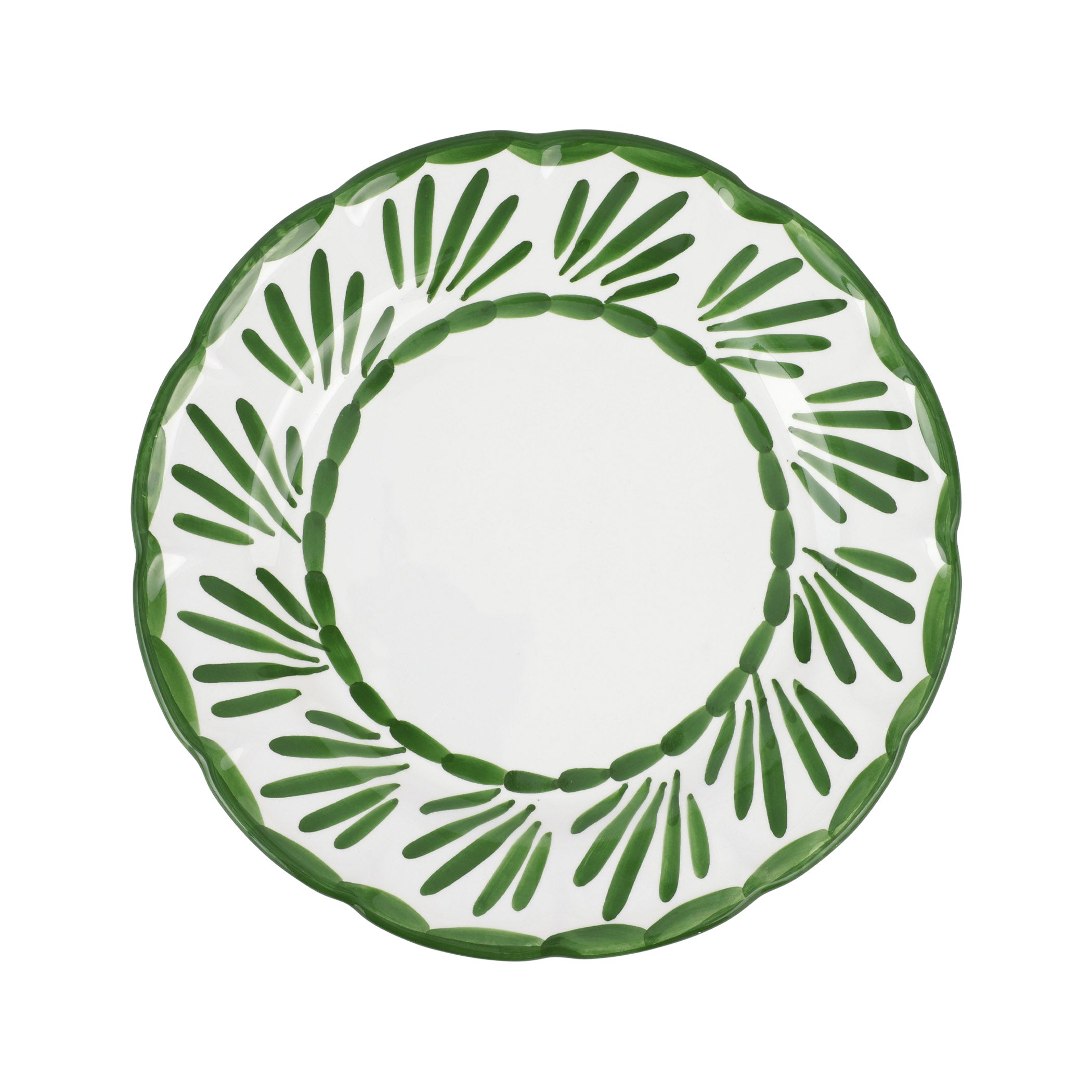 Arezzo Green Dinner Plate in Green