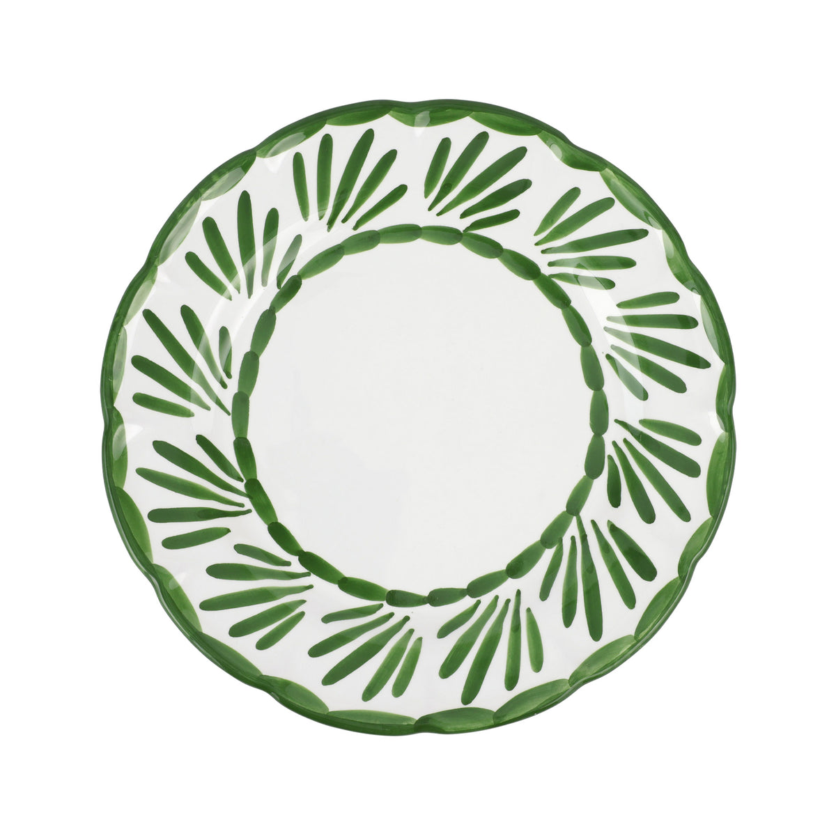 Arezzo Green Dinner Plate in Green