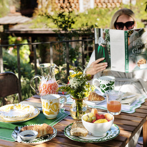 Arezzo Green Dinner Plate in Green
