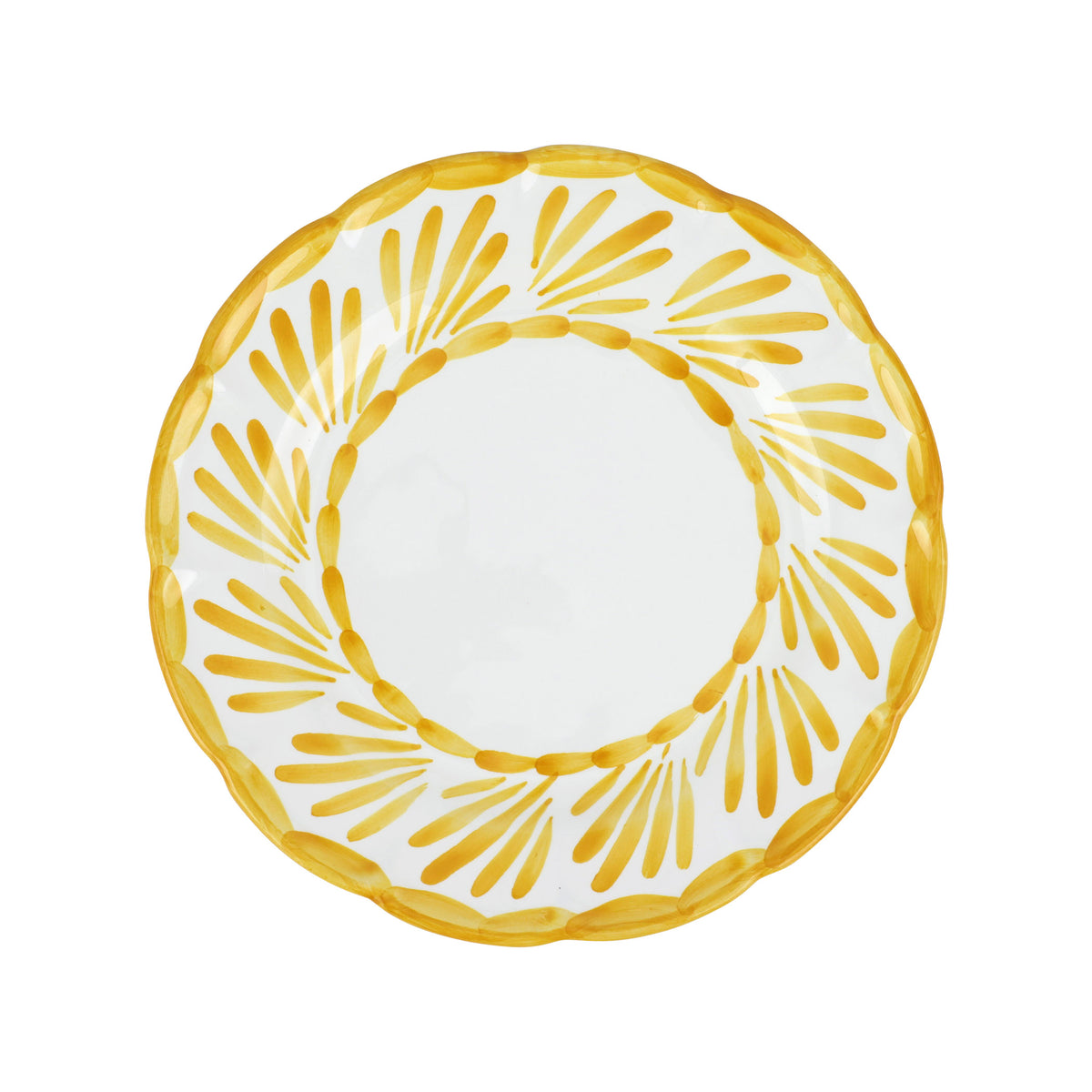 Arezzo Yellow Dinner Plate in Yellow