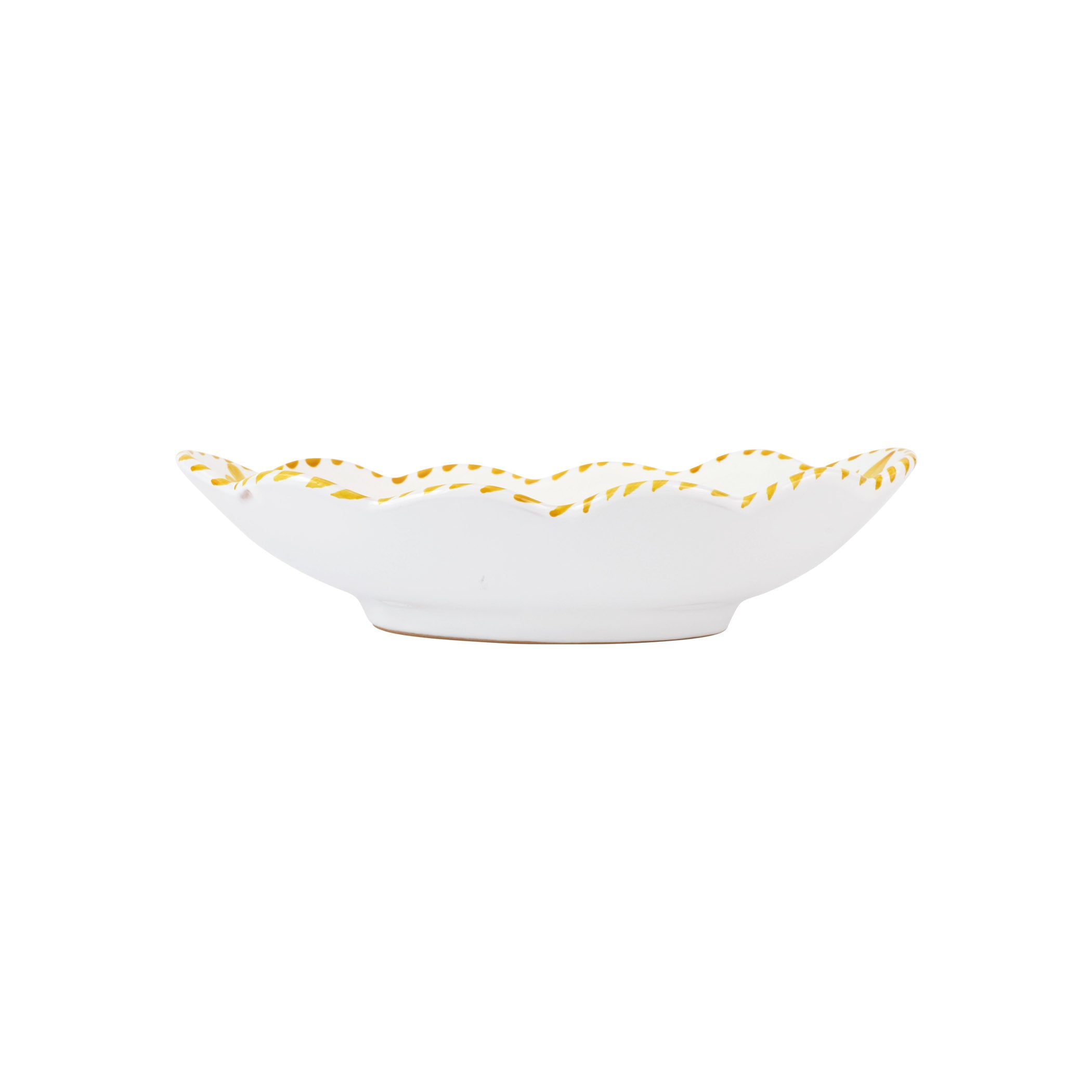 Arezzo Yellow Oval Bowl in Yellow
