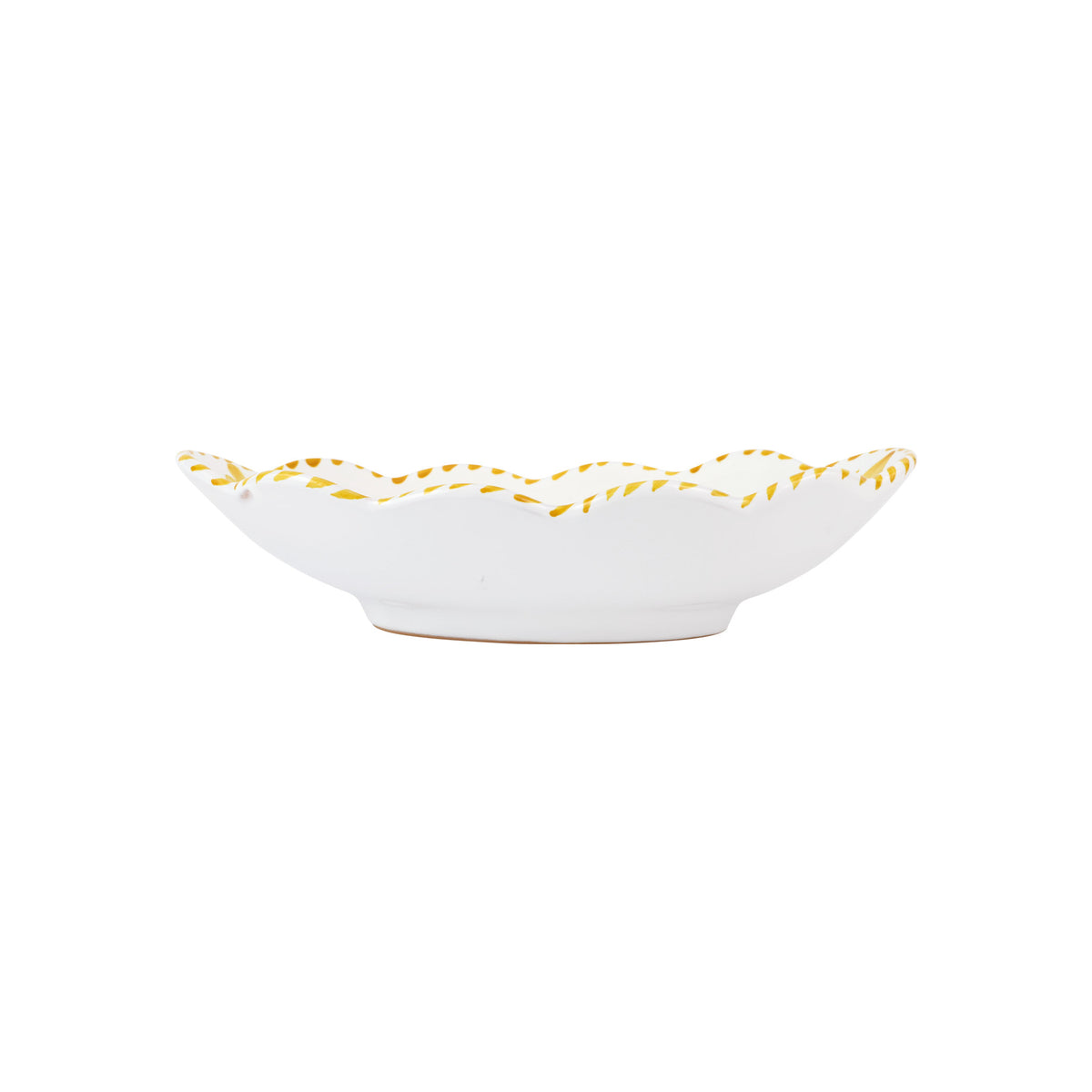 Arezzo Yellow Oval Bowl in Yellow