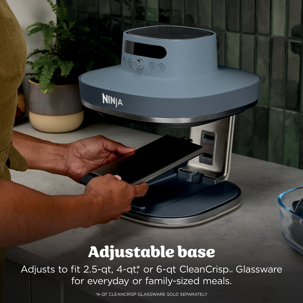 Ninja Crispi Pro 6-in-1 Glass Countertop Air Fryer, Cyberspace