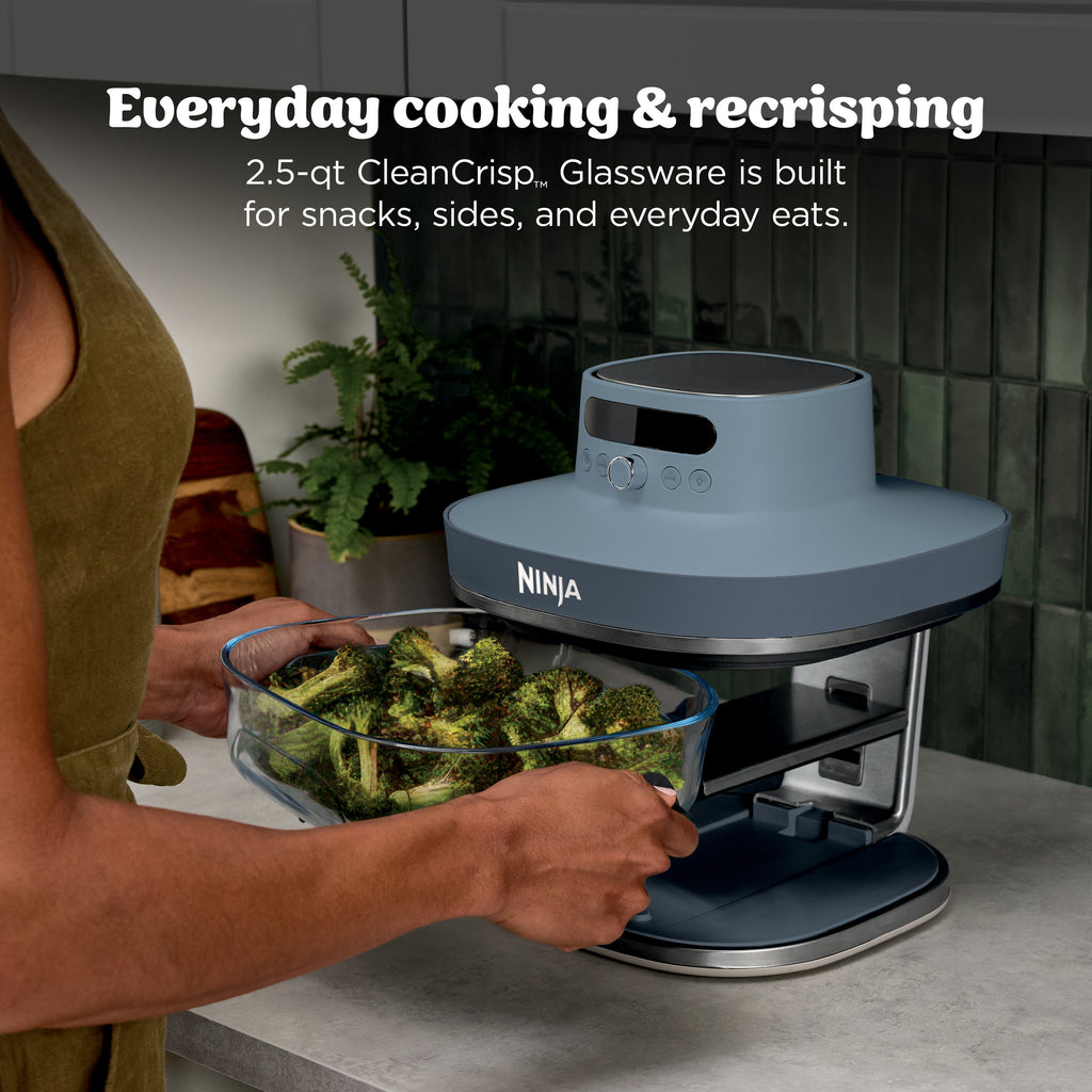 Ninja Crispi Pro 6-in-1 Glass Countertop Air Fryer, Cyberspace